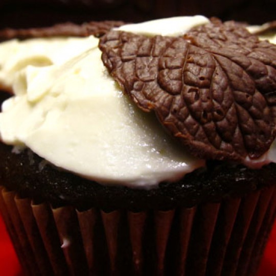 mint chocolate cupcake